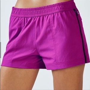 Fabletics Eloise Shorts purple black zipper XS athletic workout running